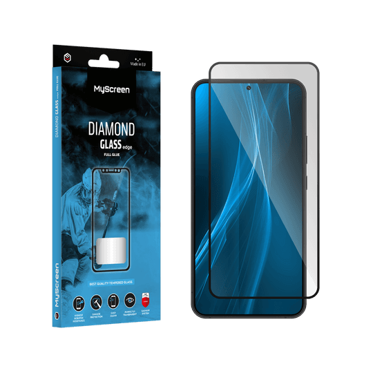 Zaščitno steklo MyScreen DIAMOND GLASS LITE FULL GLUE črno za Samsung Galaxy S22/S23