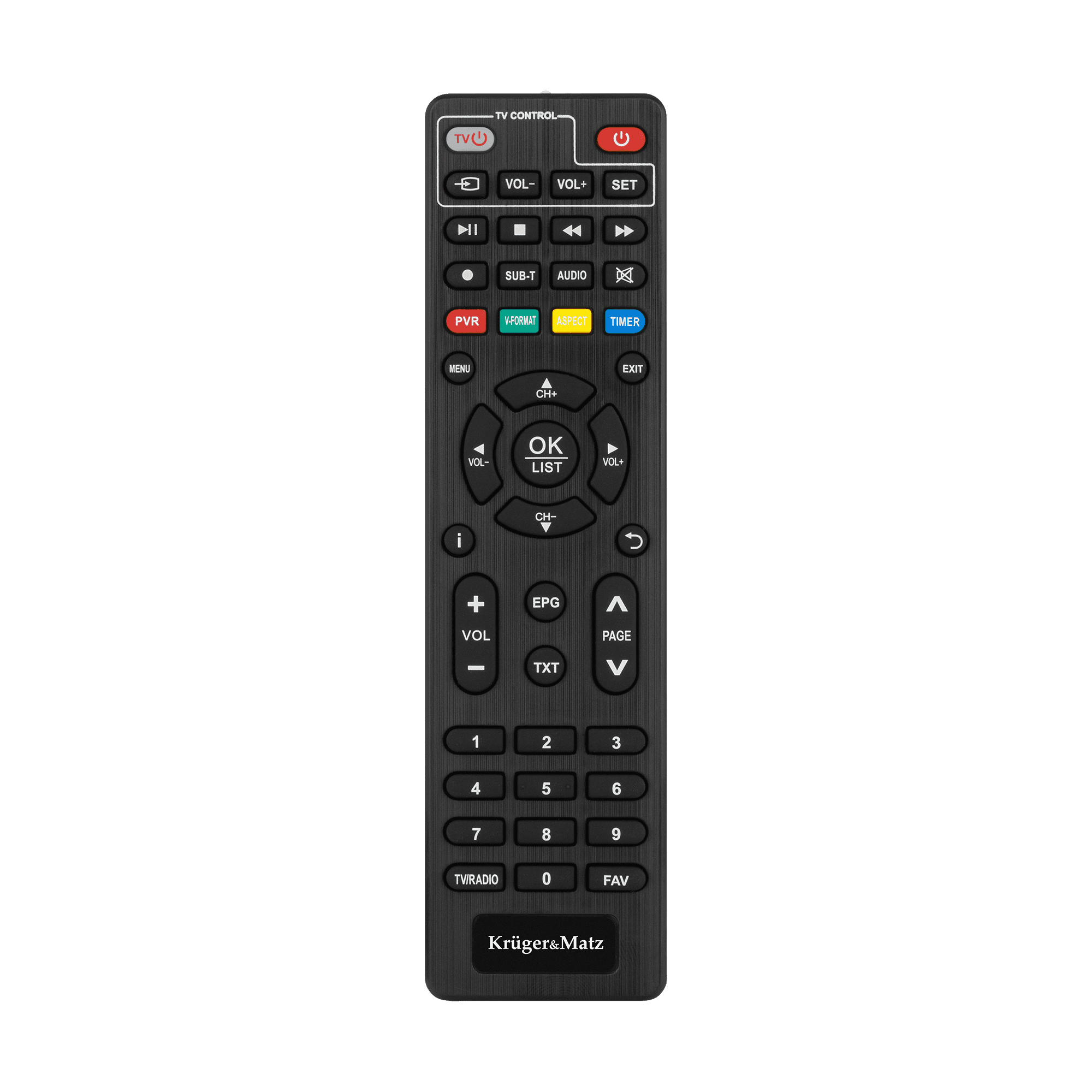 Daljinski upravljalnik Kruger&Matz PIL0368 za DVB-T2 sprejemnik