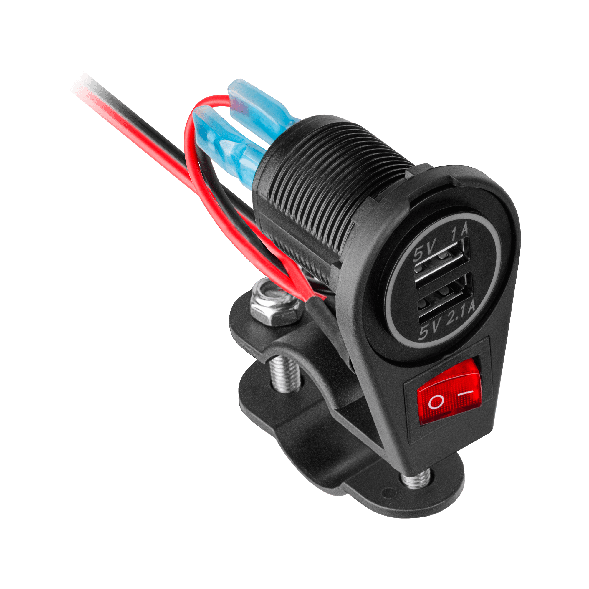 Peiying 3100 mA, motociklistični polnilnik 2xUSB