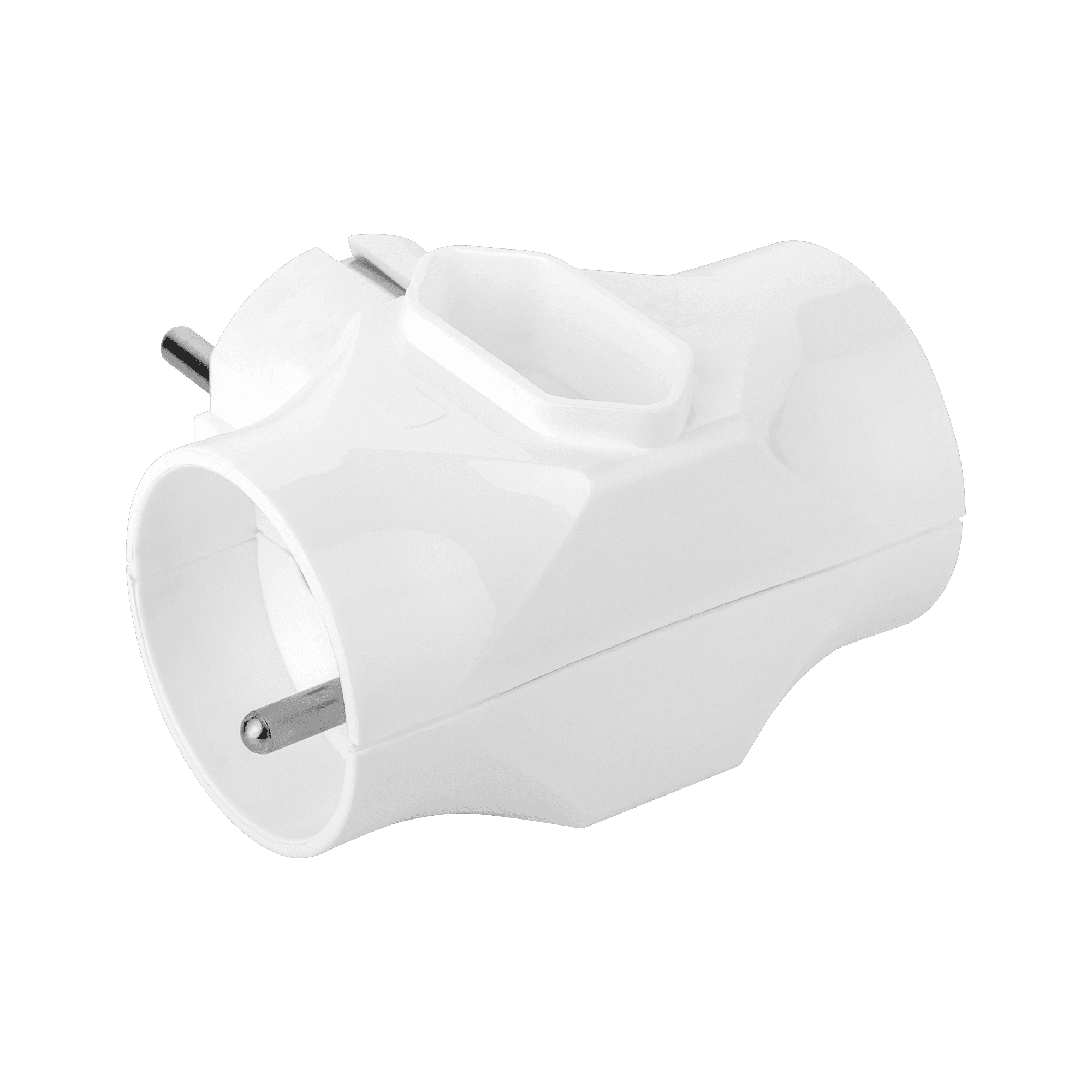 ELGOTECH R-201 - Razgałęziacz sieciowy x 3 (2 okrogli + 1 ploščati)