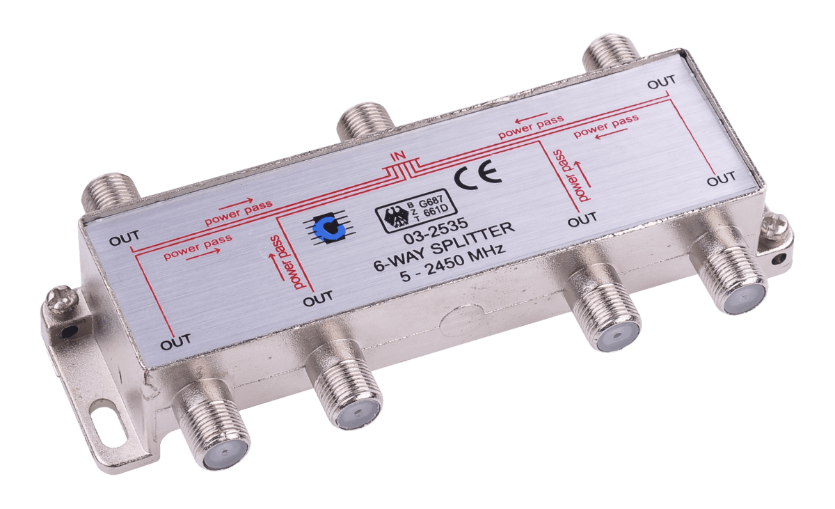 Razdelilnik signala 6-stezni 5-2450 MHz