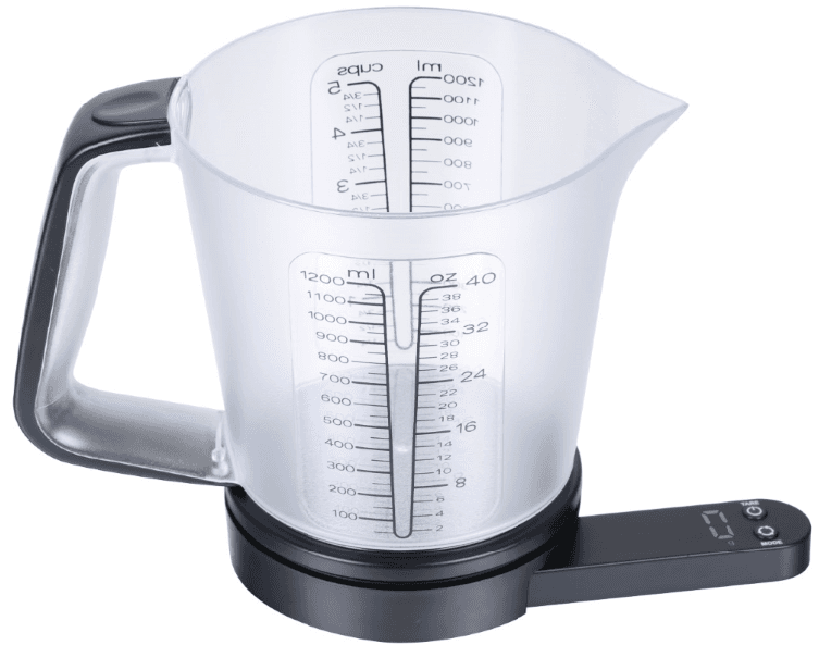 Kuhinjska tehtnica z merilnim kozarcem 1,5l, KING Hoff