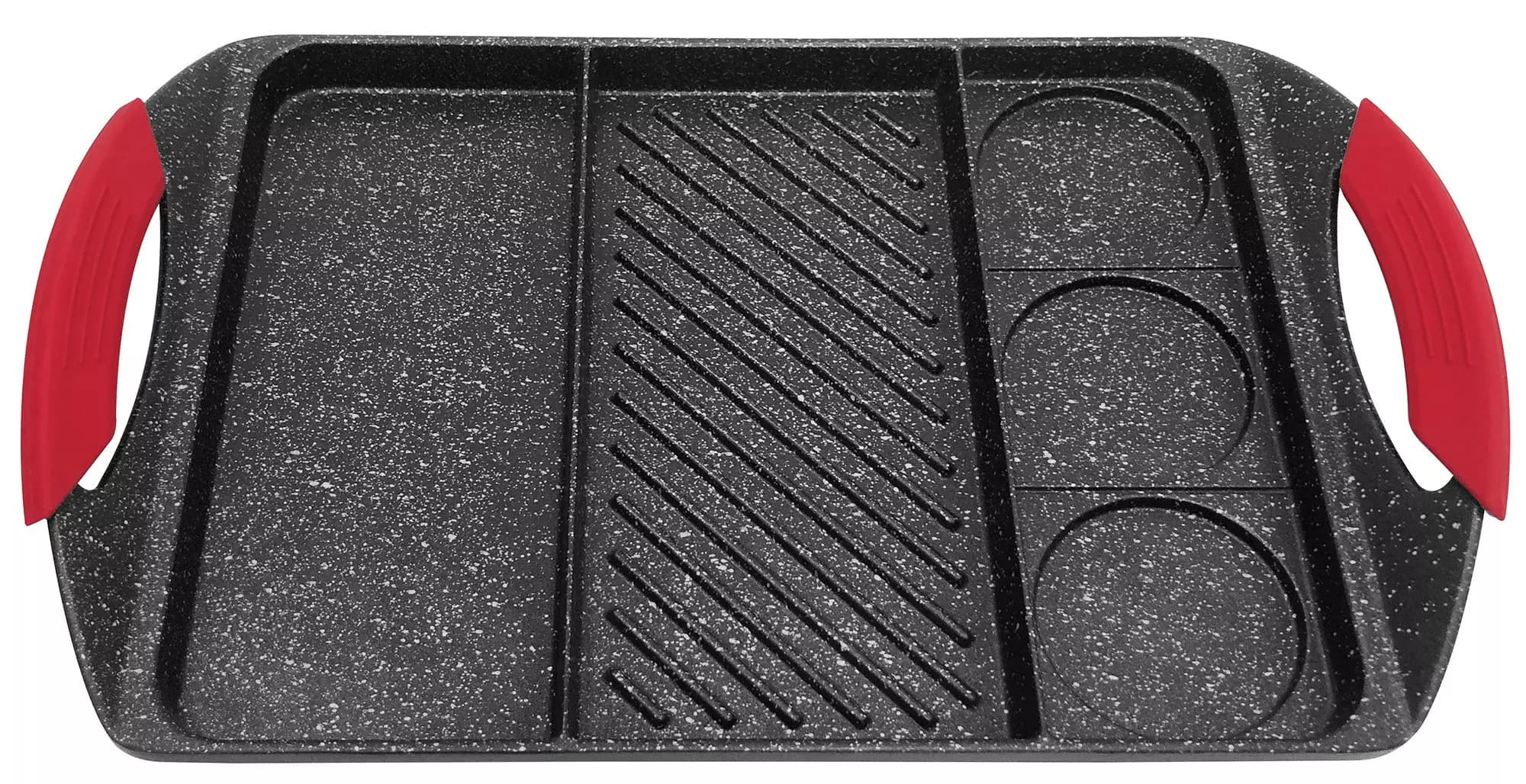 KING Hoff Grill plošča 3v1, 42x27x5,5 cm, marmor premaz