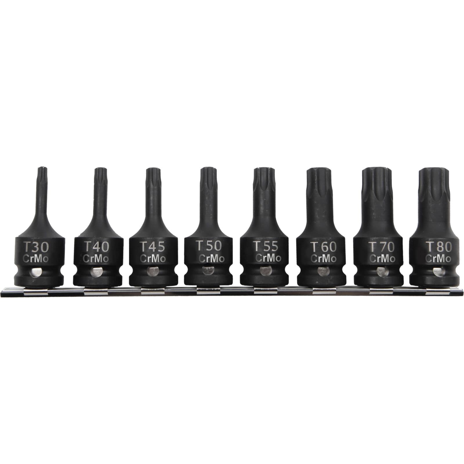 Set 8-delni udarnih bit nastavkov Proline 1/2" TORX T30-T80