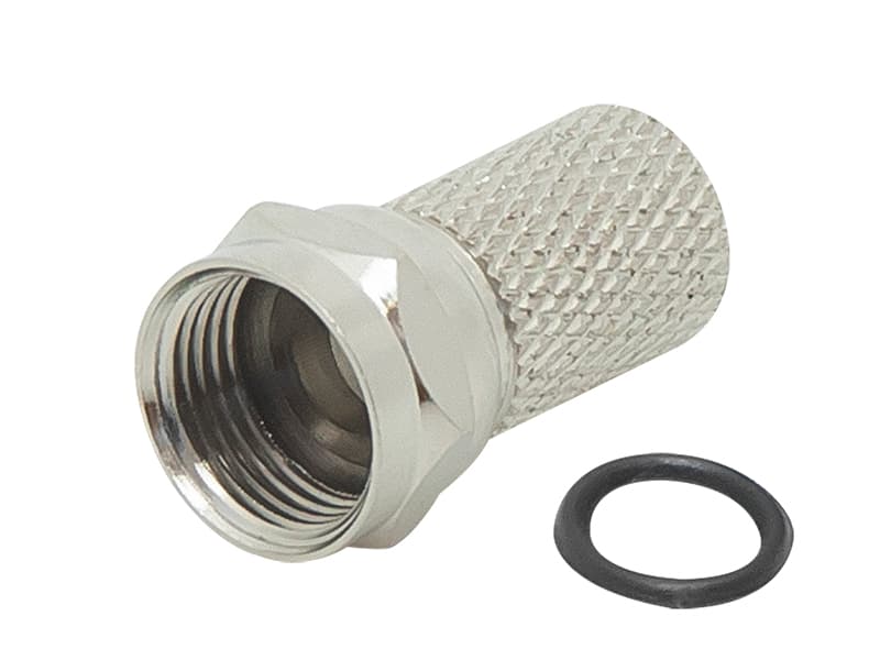 Blow SAT "F" vtič za RG6 kabel z tesnilom, CU (F-M02)