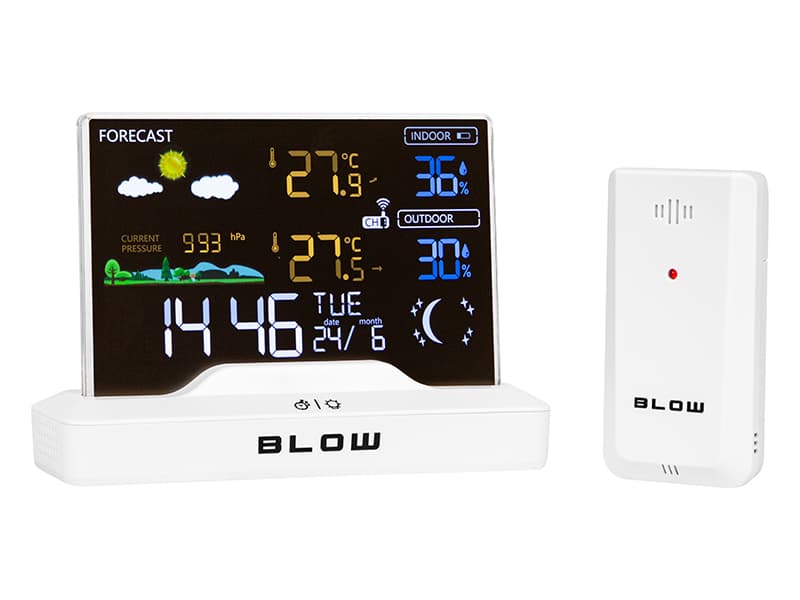 Brezžična vremenska postaja Blow WS104, bela