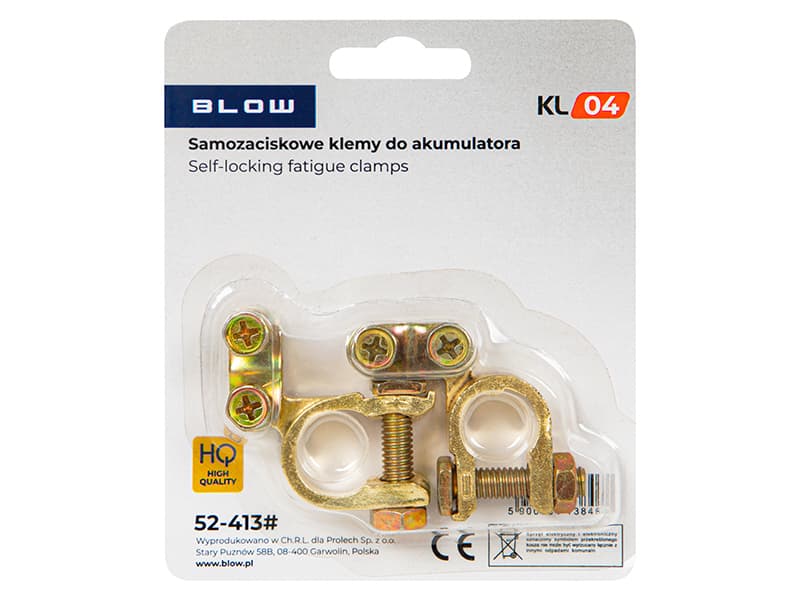 Blow Samozatezne kleme za akumulator kl04 (par, aluminij)