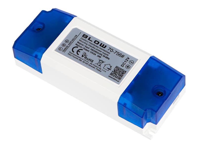 Napajalnik Blow 12V/2A 24W impulsni plastični