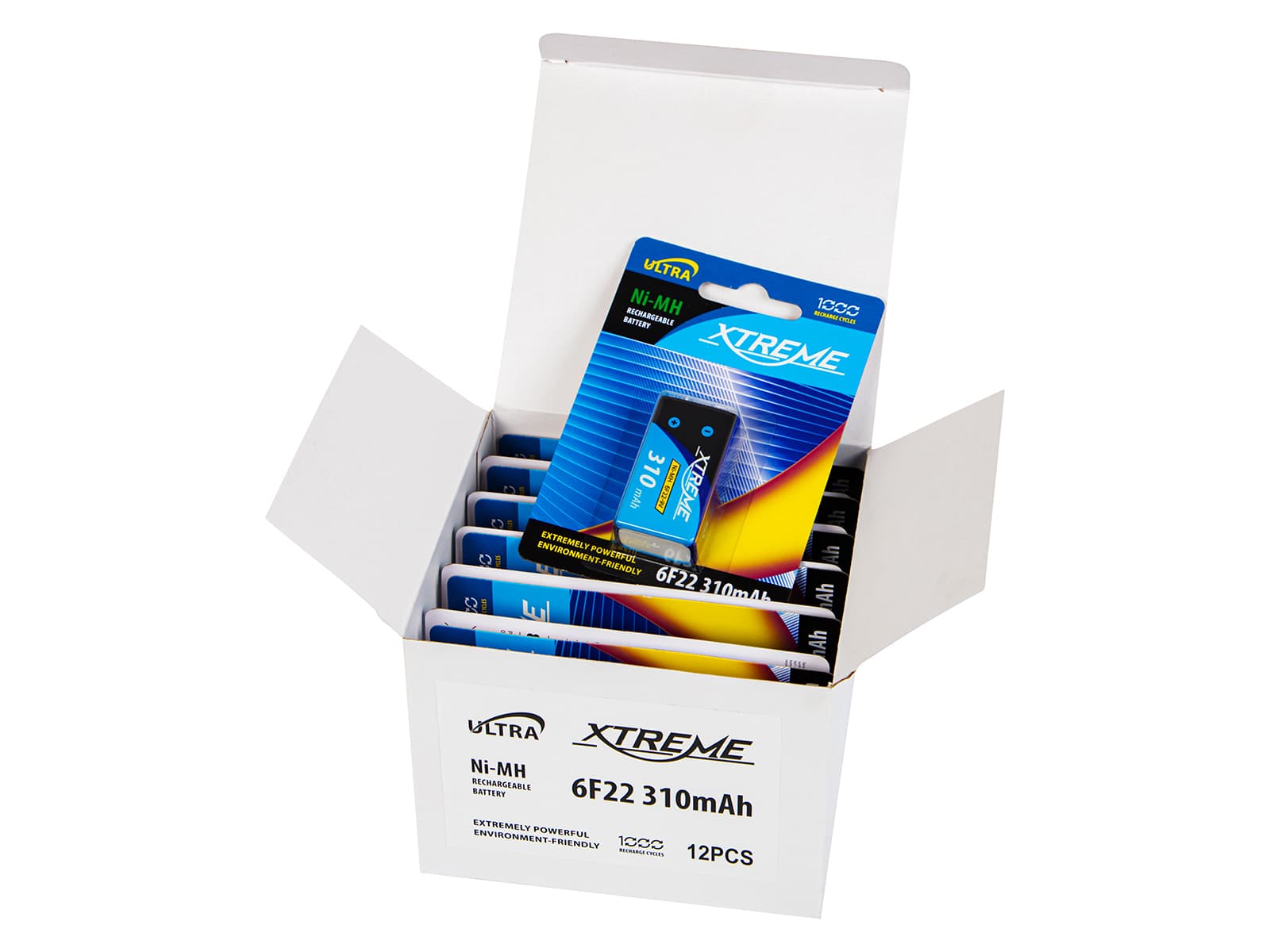 Baterije Blow Ni-MH 9V 310mAh Xtreme, 12 kos (blister)