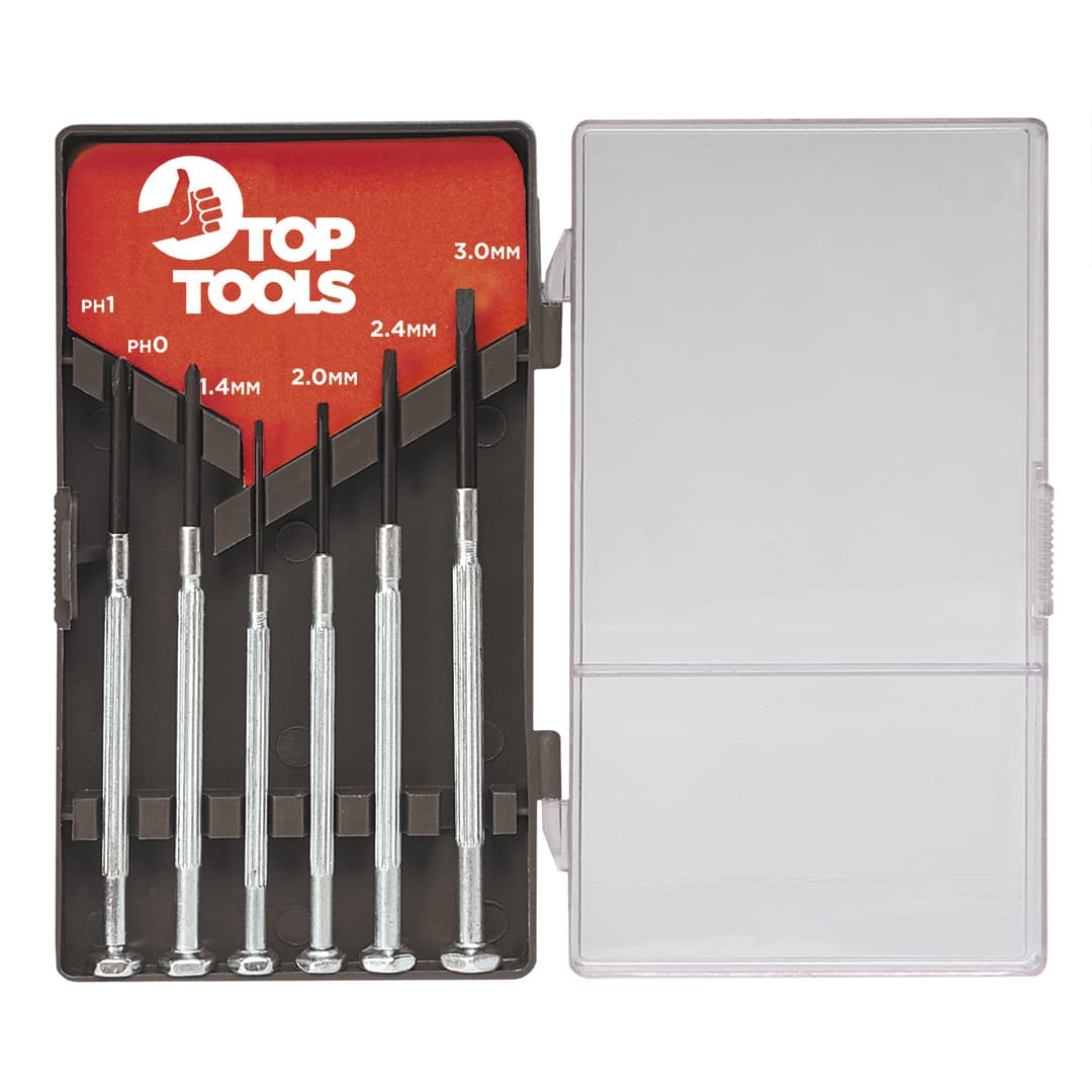 Set preciznih izvijačev Top Tools, 6 kosov