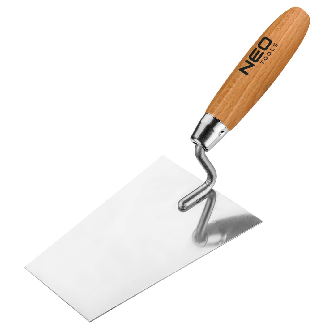 NEO TOOLS Trapezna lopatica za omete 160 mm, nerjaveče jeklo, lesen ročaj