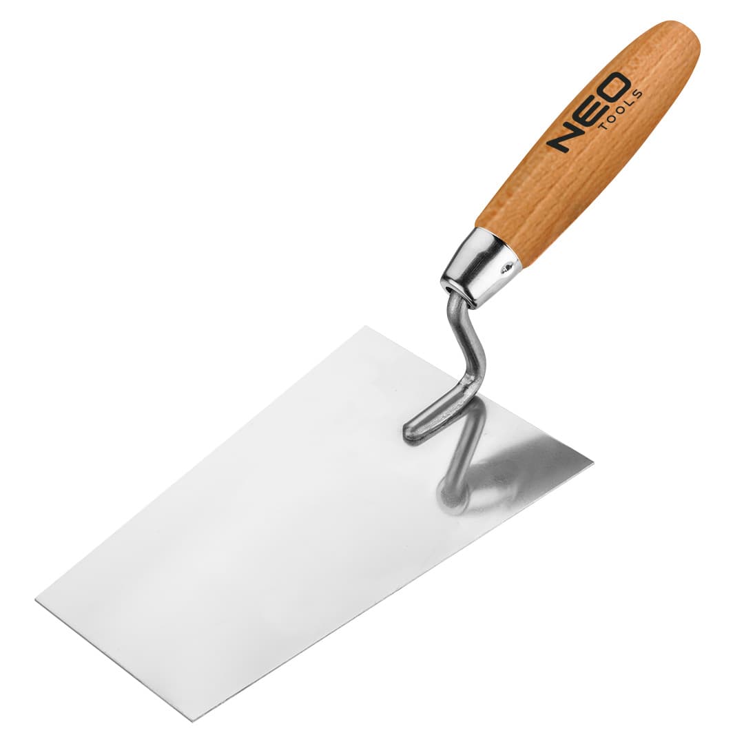 NEO TOOLS Trapezna lopatica za omete 180 mm, nerjaveče jeklo, lesen ročaj